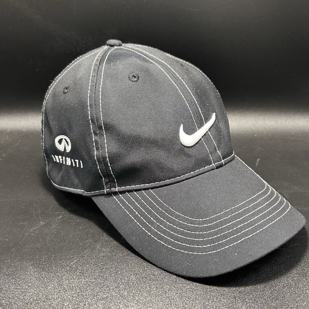 Infiniti Kansas City Nike Golf Hat Unisex Solid Black Adjustable Hook Loop